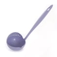 thumbnail image 2 of Yuarrent Cuchara de sopa 2 en 1 Colador casero de mango largo Colador de cocina Cuchara de cocina Vajilla de plástico Cocina y Comedor azul PC 1 Yuarrent JJ10943-02B, 2 of 5
