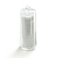 thumbnail image 2 of Victory Authority Acrylic Facial Cotton Bathroom Canister Organizer/Cosmetic, White, 2 of 6