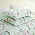 thumbnail image 5 of 3-Piece Printed Floral Quilt Set Lightweight Bedspread with Pillow Shams, Soft & Breathable Bedding ME505, 5 of 8