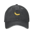 thumbnail image 2 of XMXT Cotton Baseball Cap, Lovely Banana Print Mens Baseball Hats, Black, 2 of 9