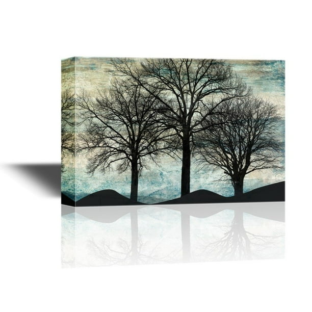 pix Black Tree Branches On Canvas walmart com