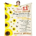 thumbnail image 1 of LHSHID 12 Year Old Girl Birthday Gifts Blanket Flannel Soft and Comfortable Anti static Bed Sofa Blanket 50x60in, 1 of 5