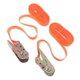 thumbnail image 4 of OUNONA 1Pair Portable Heavy Duty Tie Down Cargo Strap Luggage Lashing Strong Ratchet Strap Belt with Metal Buckle(Color Randomization,5 Meters), 4 of 8