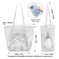 thumbnail image 3 of Large Capacity Mesh Beach Handbag, Quick Dry Breathable Travel Bag For Swimwear And Beach Essentials, 3 of 8