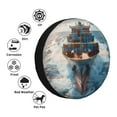 thumbnail image 4 of Gukieu Cargo Ship At Sea Print Car Tire Cover, Adjustable Waterproof and Dustproof Tire Protection Cover, Suitable for SUV, Truck, Van-14 inch, 4 of 6