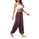 thumbnail image 3 of Txlixc Pantalones de entrenamiento para mujer, estampado digital bohemio, pantalones de yoga sueltos con lado dividido Txlixc Estilo de ocio, 3 of 9