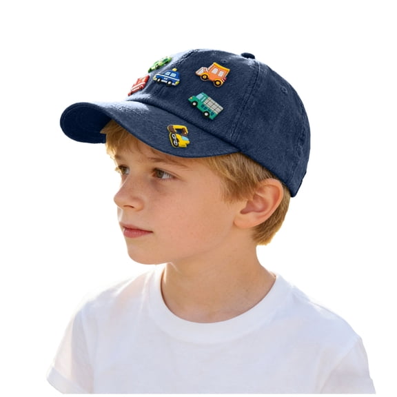 Zshosam Kids Hats Kids Baseball Cap Duck Caps Adjustable Toddler Baseball Hat for Boys & Girls Size 1T 4T,(Dark Blue 1-4 Years)