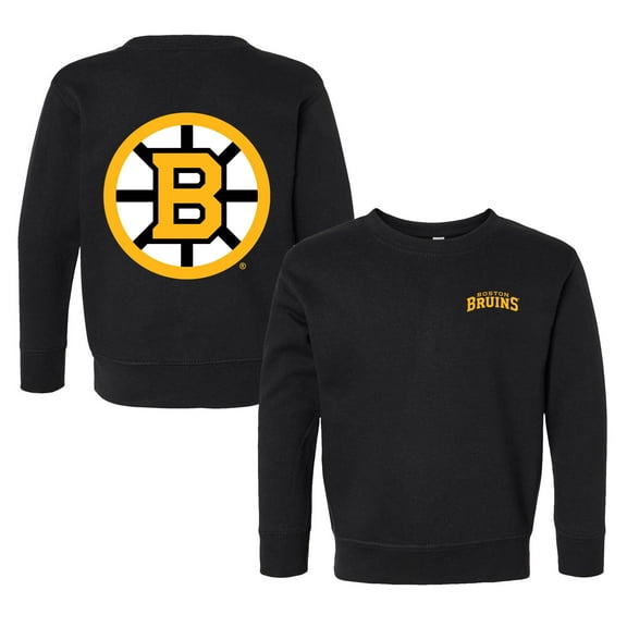 Toddler Chad & Jake Black Boston Bruins Pullover Sweatshirt