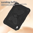 thumbnail image 3 of FJLBDE Case for iPad (A16) 11th Gen 2025/10th Gen 2022 10.9 Inch with Butterfly Stand, Heavy Duty Rugged Protective Cover with Pencil Holder Shoulder Strap for Kids Girls, Black, 3 of 7