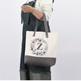 thumbnail image 2 of HIFA Initial Tote Bag for Women, Personalized Canvas Tote Bag - Two-Tone, Zipper Closure, Inner Pocket, Organic Cotton, Sturdy - Multipurpose Shoulder Bag Suitable for Shopping, Grocery, Beach, Travel, 2 of 4