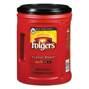 Folgers Coffee, Classic Roast, 48 Oz Canister, 6/Carton 00518X