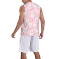 thumbnail image 2 of Pofeuu Easter Cute Rabbit Print Basketball Jersey, Shirts for Men Youth Basketball Jersey Crew Neck-Medium, 2 of 6