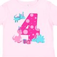 thumbnail image 4 of Inktastic Dinosaur Party-fourth Birthday Girls Toddler T-Shirt, 4 of 5