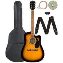 Fender FA-125CE Dreadnought Cutaway Acoustic-Electric Guitar - Sunburst w/ Gig Bag