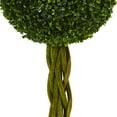 thumbnail image 3 of Nearly Natural 5521 4 ft. Boxwood Double Ball Artificial Topiary Tree with Woven Trunk UV Resistant, 3 of 4