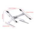 thumbnail image 4 of Soporte para computadora portátil ajustable elevador 12-18 pulgadas () Blanco, 4 of 6