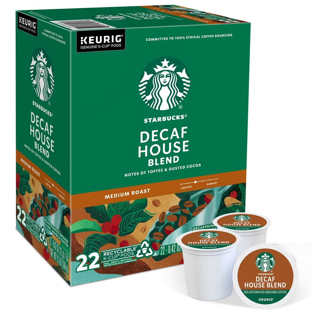 Starbucks Decaf House Blend Coffee K-Cup Box 44 ct.