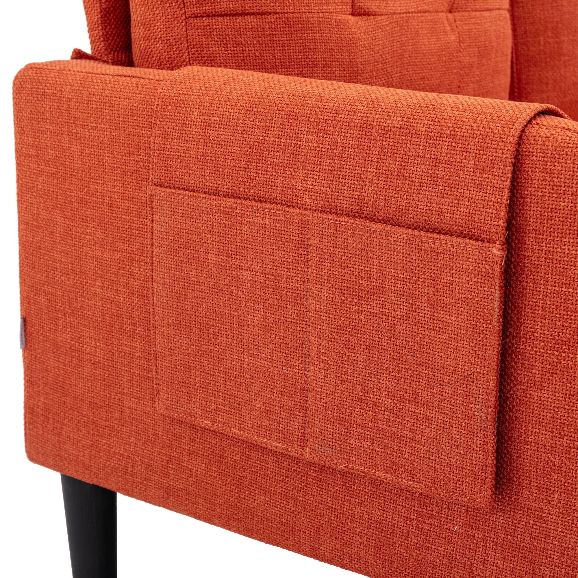 Resenkos L Shaped 4-Seat Sleeper Sectional Sofa Couch Pull-Out Bed and Storage Chaise Lounge, Orange Resenkos L Shaped 4-Seat Sleeper Sectional Sofa Couch Pull-Out Bed and Storage Chaise Lounge, Orange