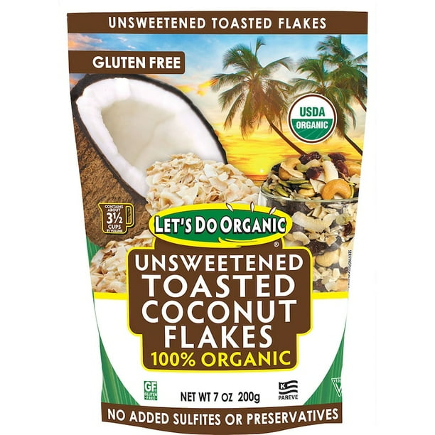 How Many Carbs In Unsweetened Coconut Flakes Edward & Sons, 100% Organic, Toasted Coconut Flakes Unsweetened, 7 oz