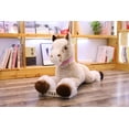 thumbnail image 2 of Muñeca de peluche con forma de caballo marrón con forma de animal de peluche suave con dibujos anima, 2 of 2