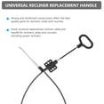 thumbnail image 2 of Shisuyan 2pcs Carboon Steel Recliner Cable Pull Handle D Ring Replacement for Universal Sofa and Couch, 2 of 9
