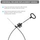 thumbnail image 4 of Reemplazo de anillo en D con mango reclinable de cable de acero al carbono de 2 piezas para sofá y sofá universal, 4 of 5