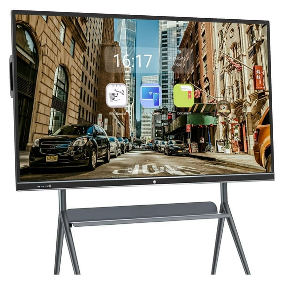 JYXCN Smart Board, 86 Inch Touch Screen All-In-One Computer 2160P Monitor Electronic Calendar Player for Advertisin and Digital Signage Displays