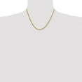 thumbnail image 4 of Stainless Steel Rope Chain Necklace Chisel Polished Yellow IP-plated 4 mm 18 inch, 4 of 4