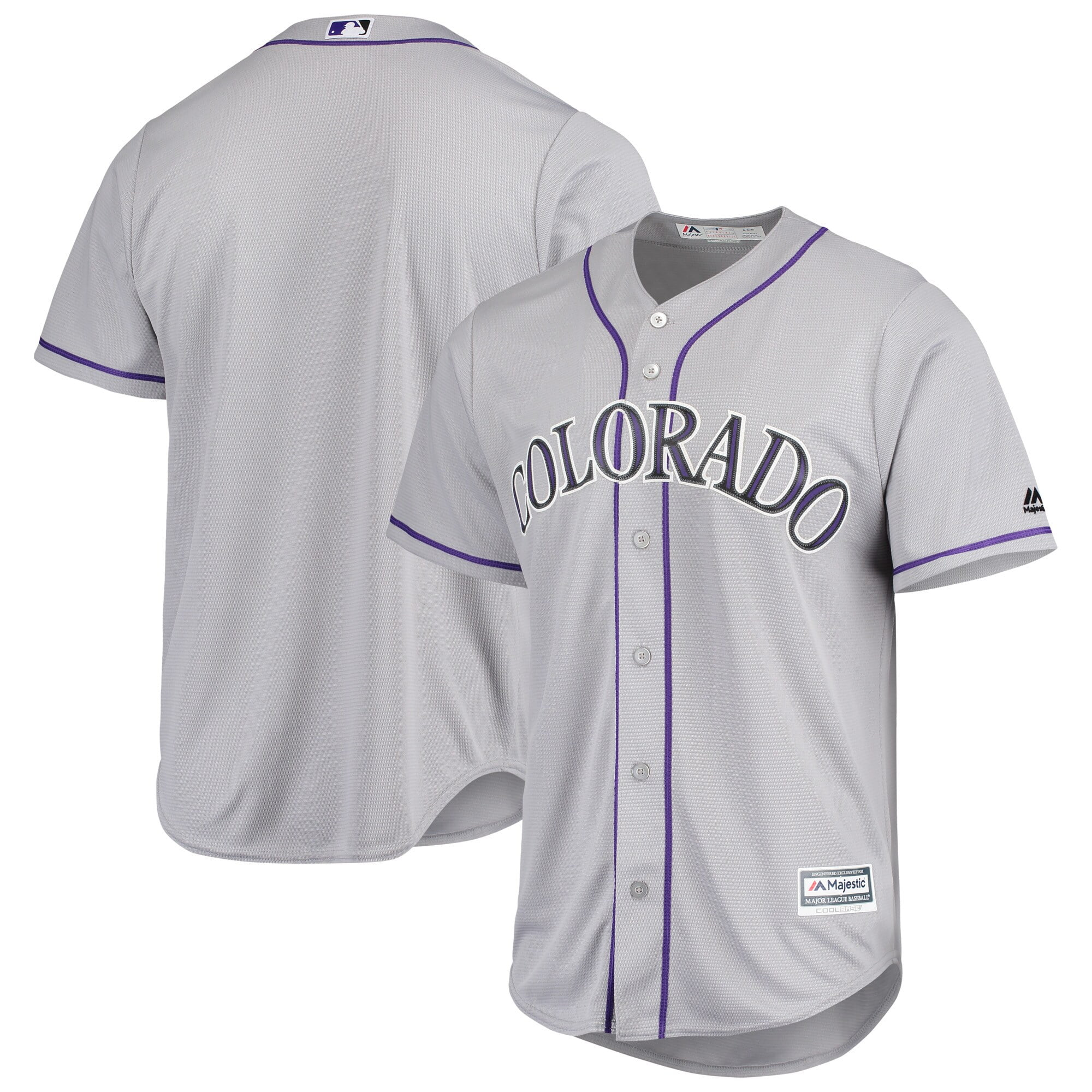 Mens Majestic Gray Colorado Rockies Team Official Bahrain Ubuy