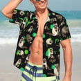 thumbnail image 6 of Men's Hawaiian Shirt Casual Short Sleeve Button Down Shirt Tropical Beach Shirt, 6 of 8