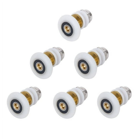 COOPHYA 6Pcs ABS Shower Door Roller Wheel for Shower Enclosures 6mm Thickness