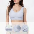 thumbnail image 4 of Endives Jelly Bra for Women Wireless Full Coverage Support Bra Back Hook Closure Soft Everyday Sleep Bra for Large Bust XL, 4 of 7