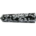 thumbnail image 2 of Snowflake Obsidian Crystal Tower Obelisk Point (2" to 3" INCH), 2 of 5