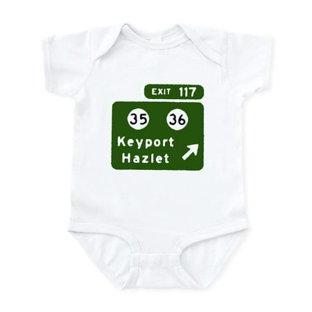

CafePress - Keyport Hazlet NJ Parkway E Infant Bodysuit - Baby Light Bodysuit Size Newborn - 24 Months
