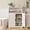 2 Door-White, variant on Asofer Bathroom Floor Storage Cabinet, Freestanding Cabinet with 4 Doors, Adjustable Shelves, White
