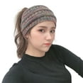 thumbnail image 4 of Ausyst Headbands for Women And Winter Knitted Headband Horsetail Hat Wool Headband Pullover Hat Clearance, 4 of 9