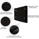thumbnail image 2 of Outdoor Waterproof TV Cover for 8085 Inch Flat Screen Black 600D Fabric, 2 of 5