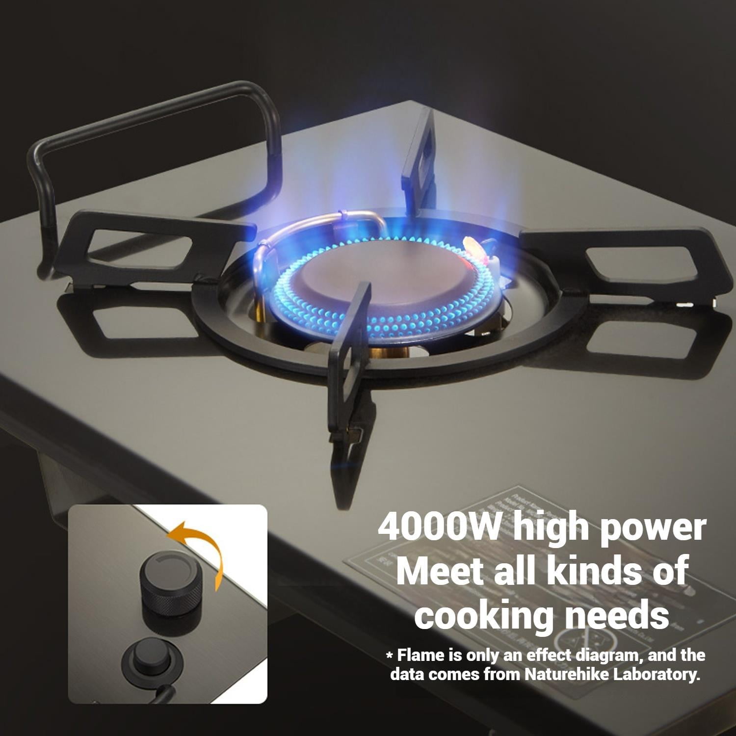 Naturehike, Portable Folding 304 Stainless Steel Gas Stove, Camping stove, outdoor stove, 4000W High Firepower, IGT gas stove.