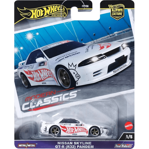 Hot Wheels Nissan Skyline GT-R (R32) Pandem White – Modern Classics 1/5