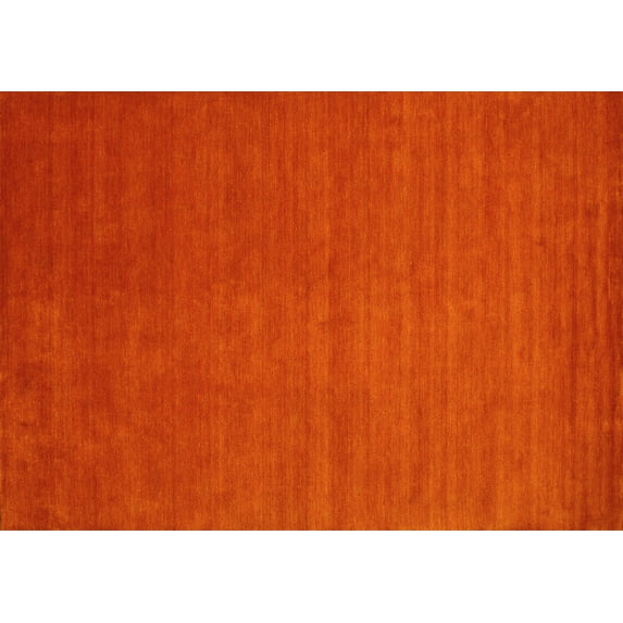 Ahgly Company Indoor Rectangle Abstract Yellow Contemporary Area Rugs, 8' x 10'