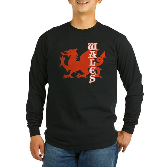 CafePress - Wales Long Sleeve Dark T Shirt - Long Sleeve Dark T-Shirt