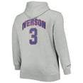 thumbnail image 4 of Men's Mitchell & Ness Allen Iverson Heathered Gray Philadelphia 76ers Big & Tall Name & Number Pullover Hoodie, 4 of 4