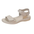 thumbnail image 2 of Summer Women's Comfortable Walking Sports Slides Sandals Casual Lightweight Non Slip Shoes Breathable Soft Wedges Open Toe Orthopedic Arch Support Ankle Strap Beach Sandals, 2 of 7