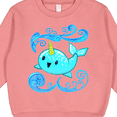 thumbnail image 3 of Inktastic Cute and Playful Narwhal Toddler Sweatshirt, 3 of 4