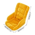 thumbnail image 2 of Desk Chair Cushion Office Chair Pad with High Back Support Seat Cushion with Non-Slip Bottom for Office Car Home Dining Room Kitchen, 2 of 4