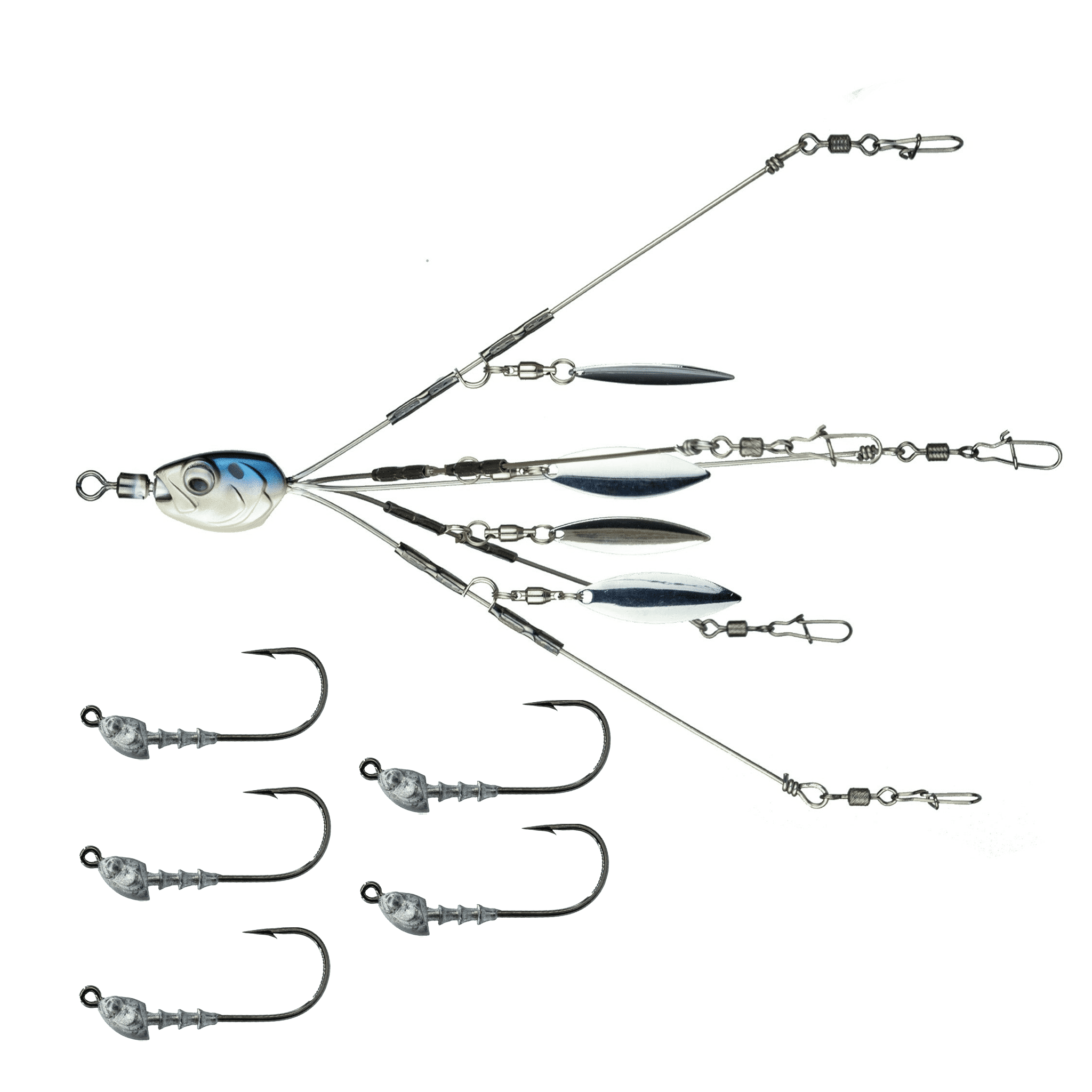 (3 pack) 6th Sense Fishing Divine Umbrella Rig Kit