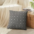 thumbnail image 4 of LALILO Throw Pillow Covers Trendy Monochrome Line Lattice Cushion Cover 18" x 18", 2 Pack, 4 of 6
