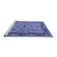 thumbnail image 2 of Ahgly Company Machine Washable Indoor Square Oriental Blue Industrial Area Rugs, 8' Square, 2 of 4