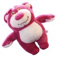 thumbnail image 3 of Oso llavero bolsa colgante llavero anillo encantador lindo adorno de felpa decoración oso rosa, 3 of 10
