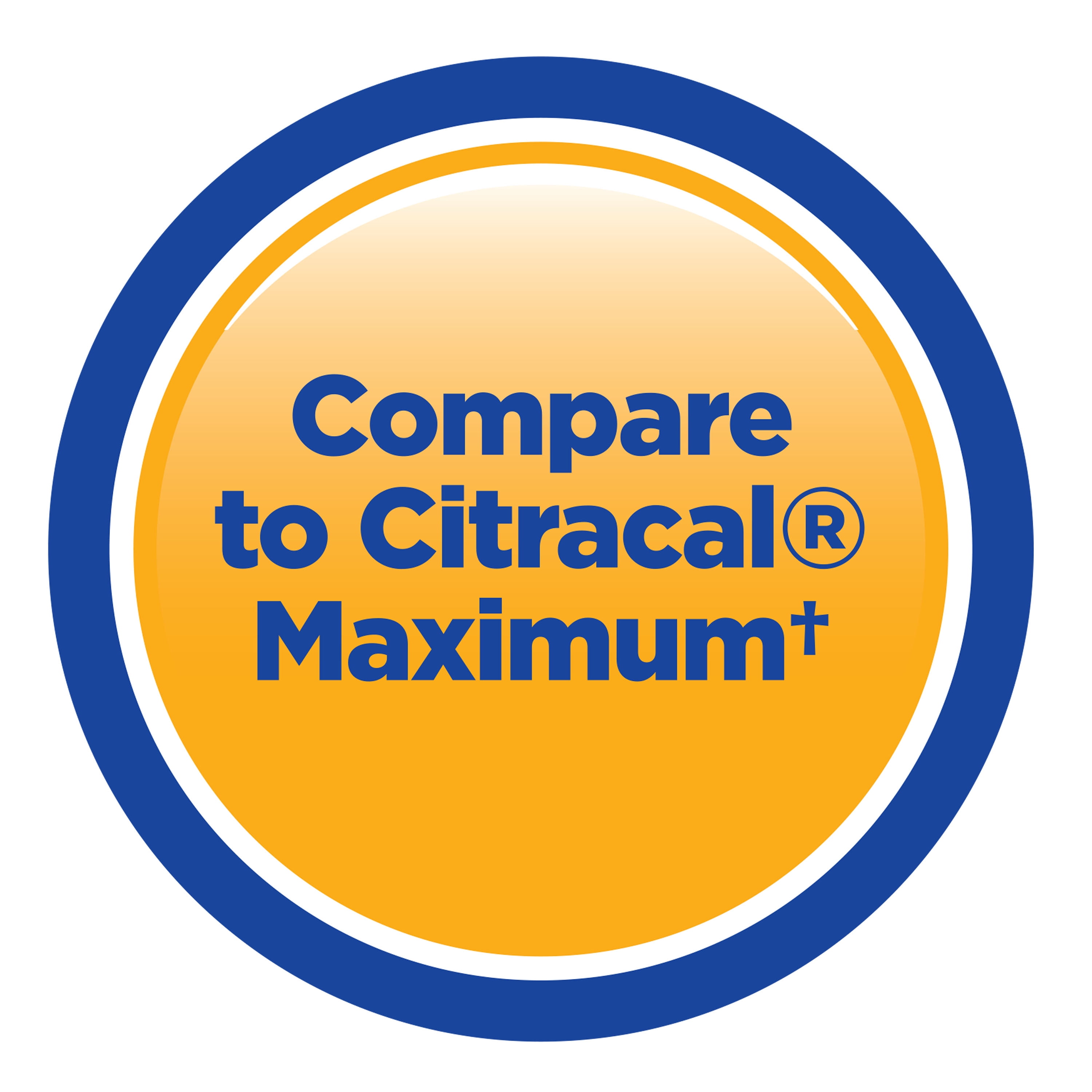 (3 pack) Equate Calcium Citrate + D3 Tablets Dietary Supplement, 630 mg, 180 Count, Compare to Citracal® Maximum